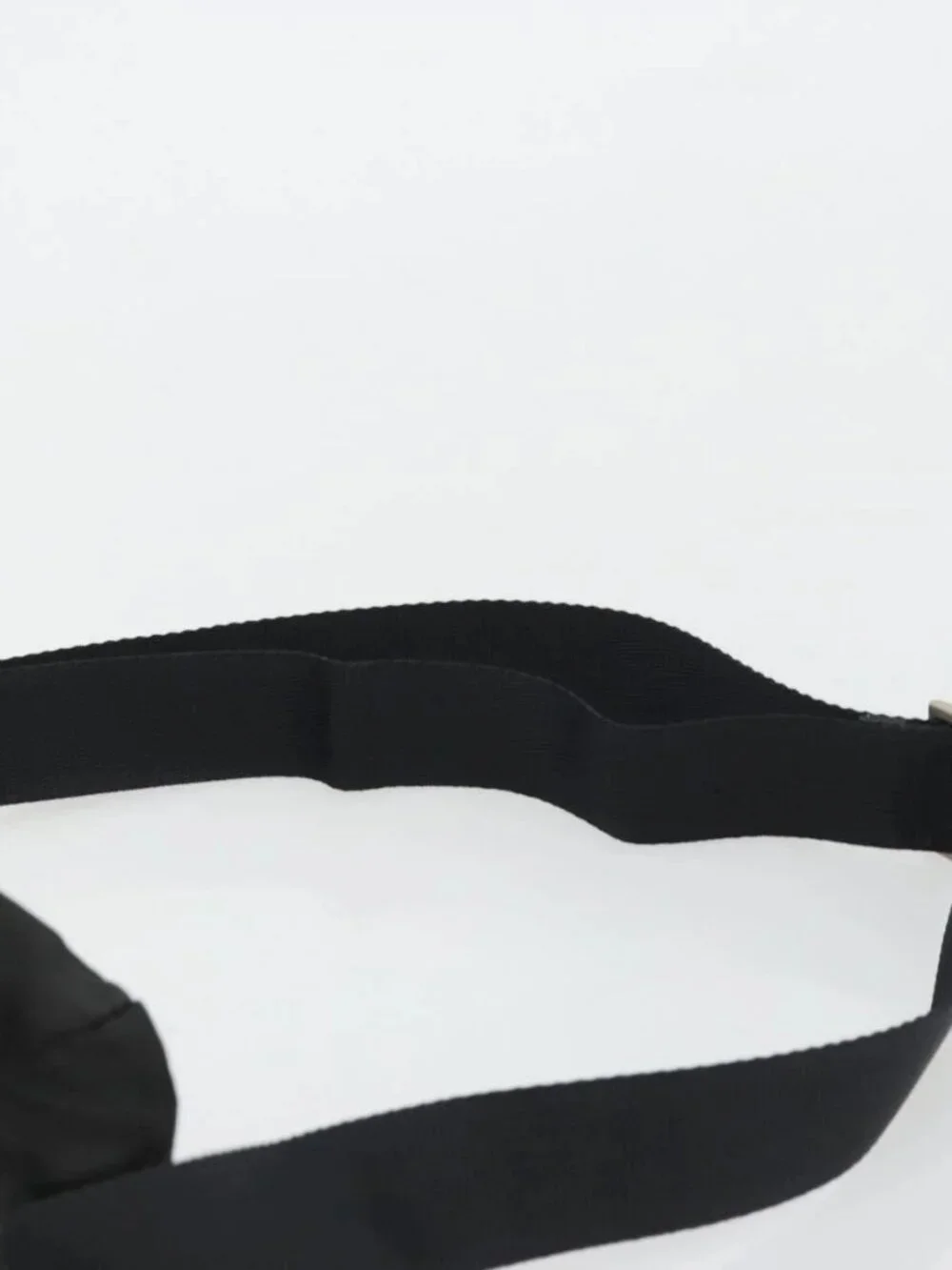 PRADA Shoulder Bag Nylon Black Silver Auth ka4043